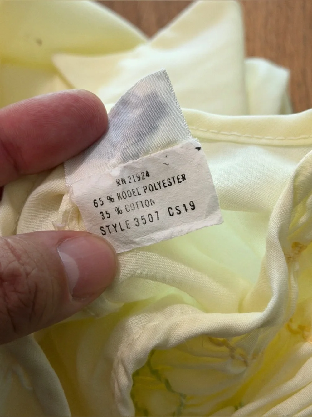Vintage Polly Flinders 3T Yellow Hand Smocked Dress